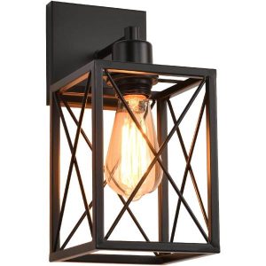 Black Wall Sconce Set