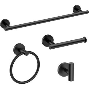 Black Bathroom Hardware Set